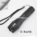 LED Flashlight Zoomable Torch by 1*18650 or 3*AAA